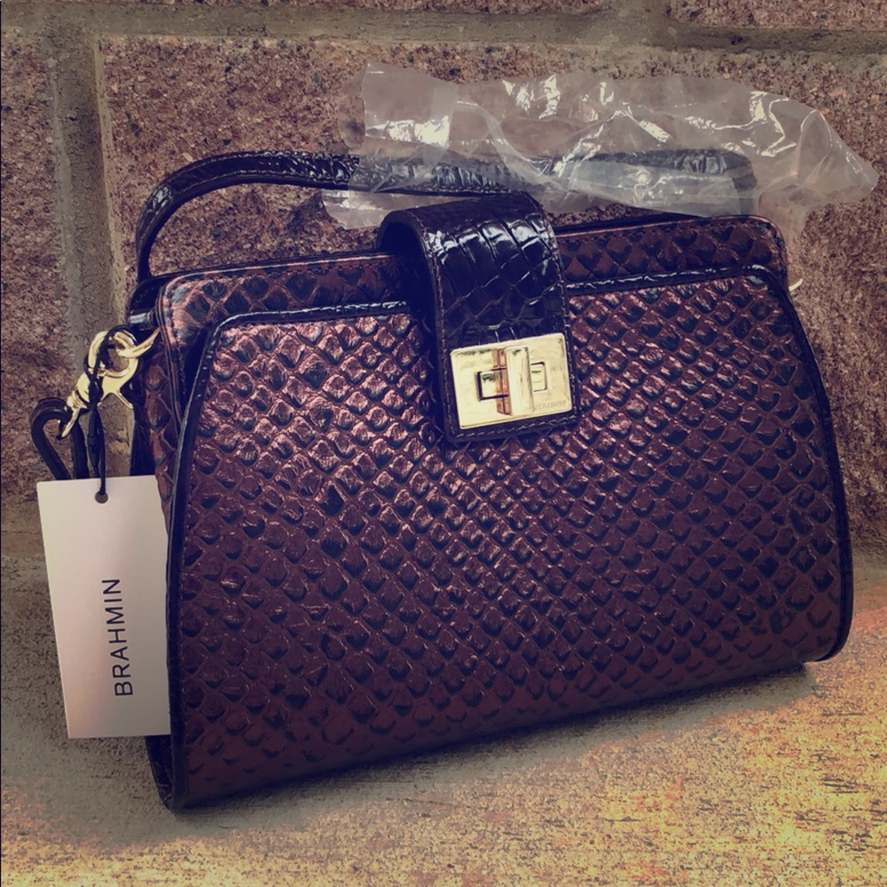 🔥REDUCED PRICE! Brahmin Alena Leather Purse